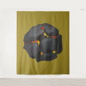 Rood hete wandtapijt wandkleed (Voorkant)