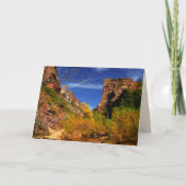 Rood heuvellandschap, onderweg, Zion NP, blanco bi Kaart (Voorkant)