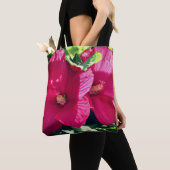 Rood Hibiscus fluithaar dicht Tote Bag (Dichtbij)