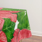 Rood hibiscus patroon II Tafelkleed (Voorbeeld)