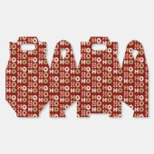 Rood Ho Ho Gingerbread Cookie Kerstmis Bedankdoosjes (Ongevouwen)