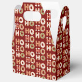 Rood Ho Ho Gingerbread Cookie Kerstmis Bedankdoosjes (Open)