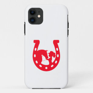 Rood Hoefijzer meisje en paarden Case-Mate iPhone Case