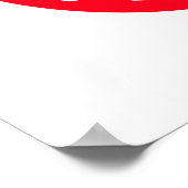 Rood Hoefijzer meisje en paarden Poster (Hoek)