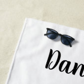 Rood Hoefijzer meisje en paarden Strandlaken (In situ)