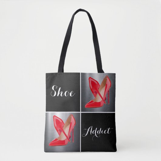 Rood hoefijzeradvies Collage Tote Bag (Voorkant)