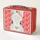 Rood hokje met Bunny & Hearts (Achterkant)