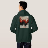 rood hoodie (Achterkant volledig)