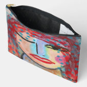 Rood hoofd Abstracte kunst Etui (Open)