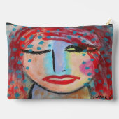 Rood hoofd Abstracte kunst Etui (Achterkant)