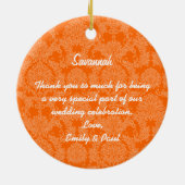 Rood hoofd Birdesmaïde cadeautjes die je kiest voo Keramisch Ornament (Achterkant)