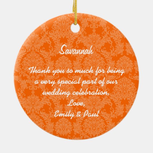 Rood hoofd Birdesmaïde cadeautjes die je kiest voo Keramisch Ornament (Achterkant)