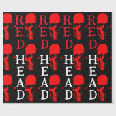 Rood hoofd inpakpapier (Vlak)