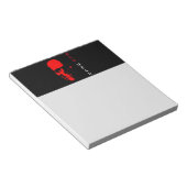Rood hoofd Notitieblok (Schuin)