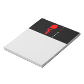 Rood hoofd Notitieblok (Linkerzijde)