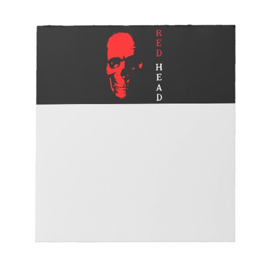 Rood hoofd Notitieblok (Voorkant)
