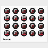 Rood hoofd Rood haar Roodbaarhaar Ginger Roodkopsc Ronde Sticker (Vel)