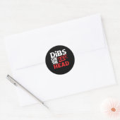 Rood hoofd Rood haar Roodbaarhaar Ginger Roodkopsc Ronde Sticker (Envelop)