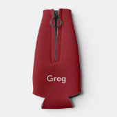 Rood Houd Calm Custom Bottle Cooler (Achterkant)