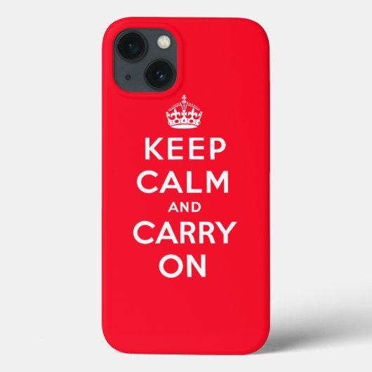 Rood houden kalm en doorgaan | ontwerp van de kla Case-Mate iPhone case (Achterkant)