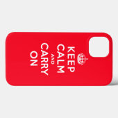 Rood houden kalm en doorgaan | ontwerp van de kla Case-Mate iPhone case (Achterkant (horizontaal))