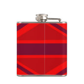 Rood houden kalm en Jouw tekst op vlag van de Unie Heupfles (Achterkant)