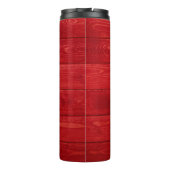 Rood hout, achtergrondhout, achtergrond, textuur,  thermosbeker (Achterkant)