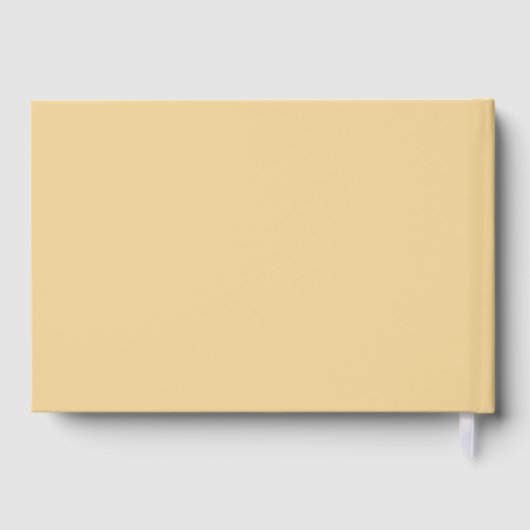 Rood Hout & Bruin Gitaar Bruiloft Gastenboek (Achterkant)