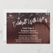 Rood hout en licht vieren kaart (Voorkant)