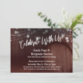 Rood hout en licht vieren kaart (Staand voorkant)