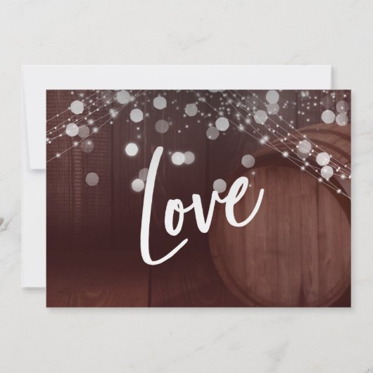 Rood hout en licht vieren kaart (Achterkant)