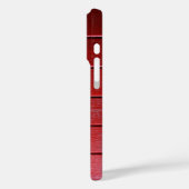 Rood hout horizontaal patroon Case-Mate iPhone case (Achterkant / Links)