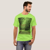 Rood hout Mannen Korte hoes T-shirt (Voorkant volledig)