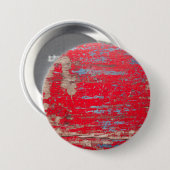 Rood  hout ronde button 7,6 cm (Voorkant /achterkant)