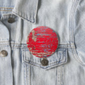 Rood  hout ronde button 7,6 cm (In situ)