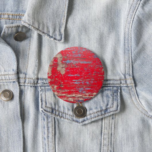 Rood  hout ronde button 7,6 cm (In situ)