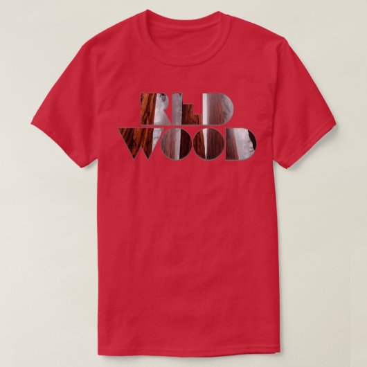 ROOD HOUT T-SHIRT (Design voorkant)