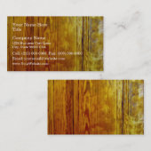 Rood houten meubelen binnenontwerp visitekaartje (Voorkant / Achterkant)