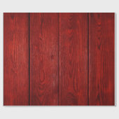 Rood houten rol cadeaupapier (Vlak)