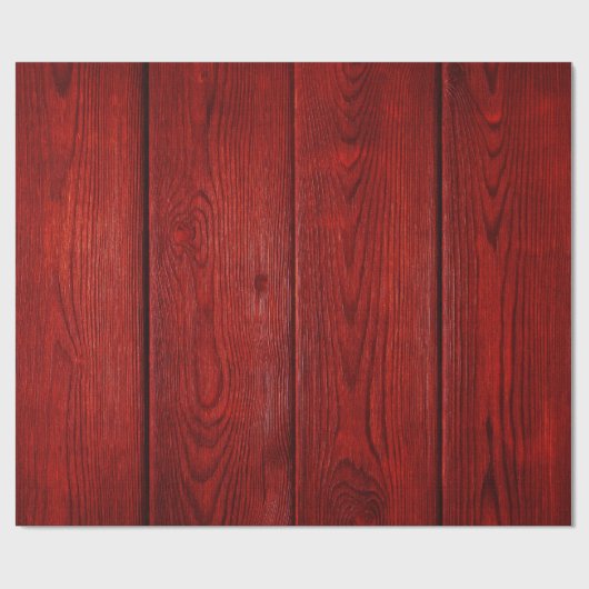 Rood houten rol cadeaupapier (Vlak)