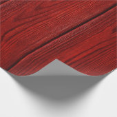 Rood houten rol cadeaupapier (Hoek)