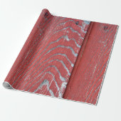 Rood houten verpakkingspapier cadeaupapier (Uitgerold)