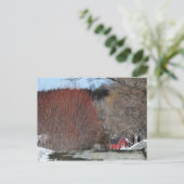 Rood huis op de Lane Briefkaart (Staand voorkant)