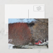 Rood huis op de Lane Briefkaart (Voorkant / Achterkant)