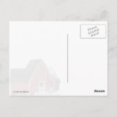 Rood huis op de Lane Briefkaart (Achterkant)