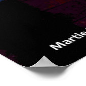 Rood huis raam poster (Hoek)