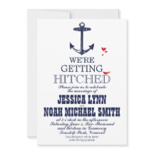 Rood huwelijk met een navelblauw neusanker