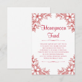 Rood  Huwelijksreis Fonds Informatiekaartje