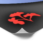 Rood Ibis poster (Hoek)