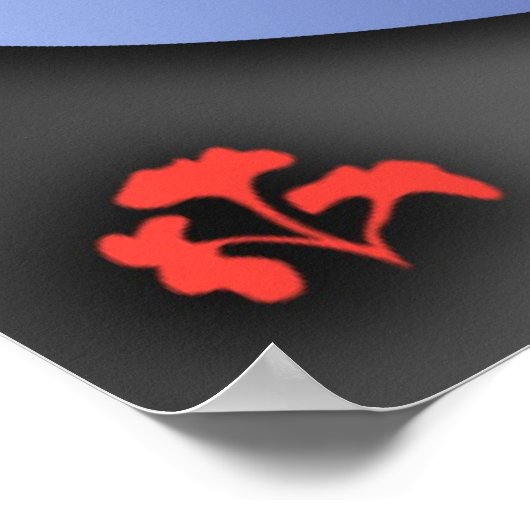 Rood Ibis poster (Hoek)